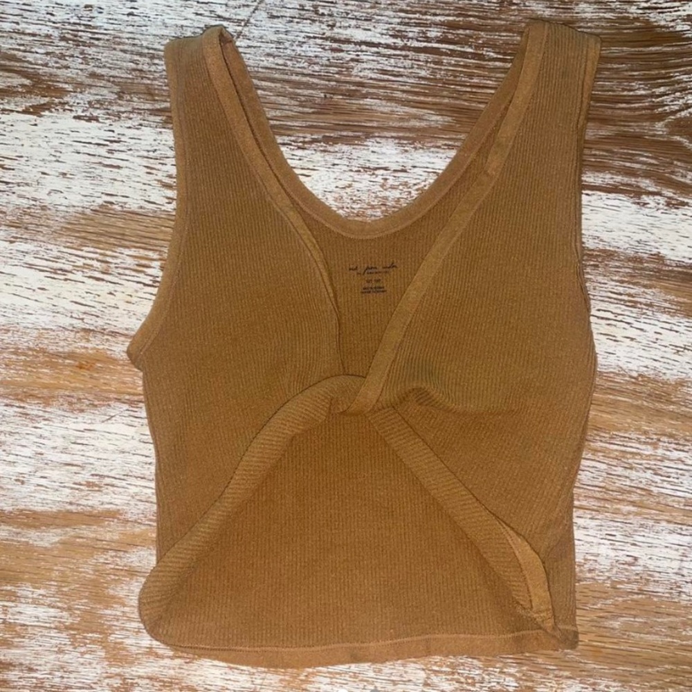 Urban Outfitters Cross Cropped Tank Top